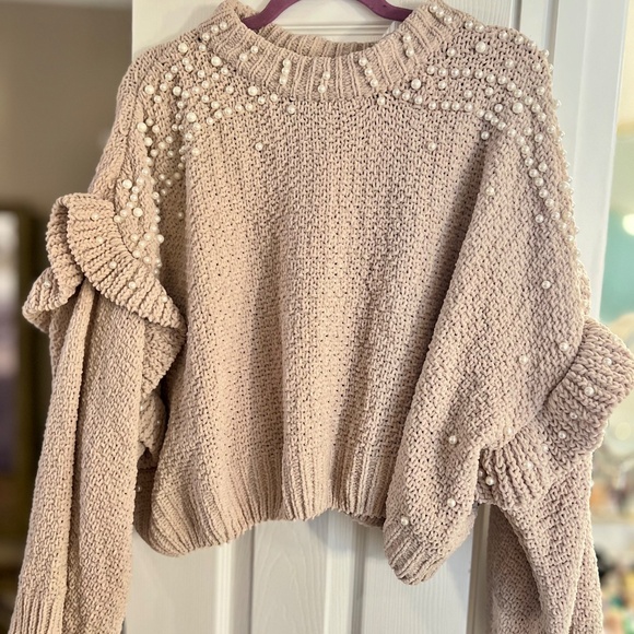POL Taupe Pearl Sweater - Small - NWT - Picture 2 of 5
